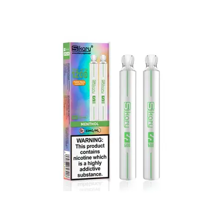 Menthol by Sikary S600 Disposable Vape 20mg - Twin Pack